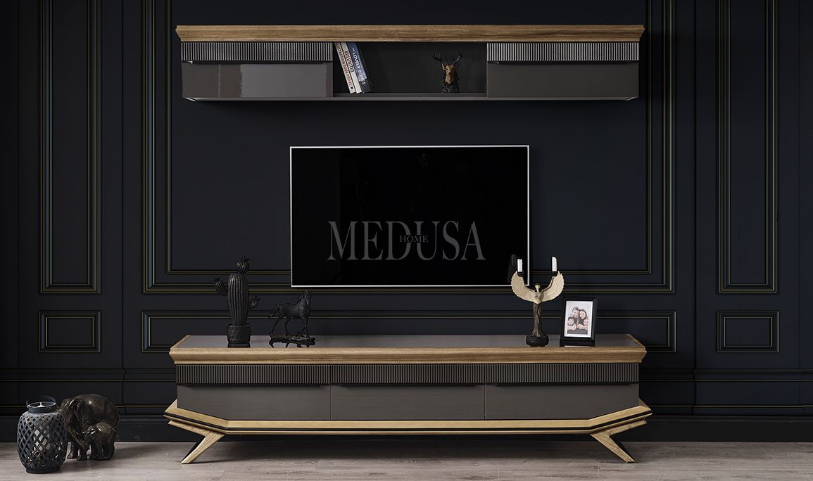 Medusa Home Mobilya - Grand Antrasit Tv Ünitesi