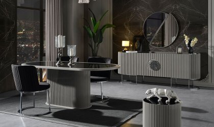 Medusa Home - Guard Duman Gri Yemek Odası