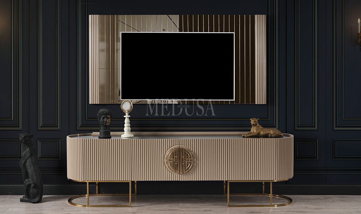 Medusa Home Mobilya - Guard Capuccino Gold Tv Ünitesi