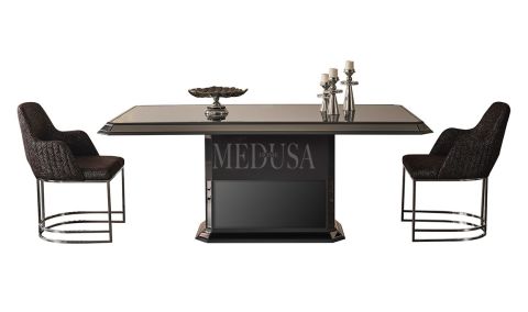 Medusa Home Mobilya - Gucci Antrasit Yemek Masası