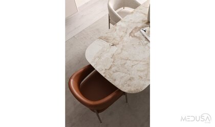 Medusa Home Mobilya - Hermes Nubuk Sandalye