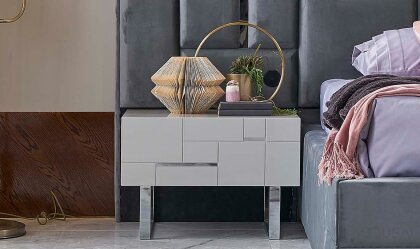 Medusa Home - Ibiza Silver Komodin