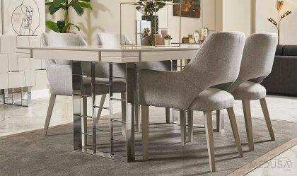 Medusa Home Mobilya - Ibiza Silver Yemek Odası
