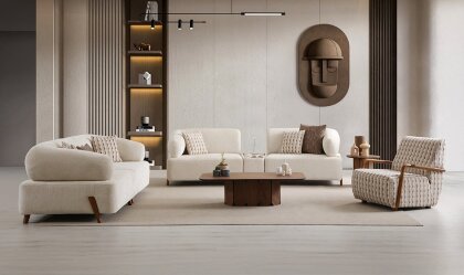 Medusa Home - İlyora Wood Yataklı Koltuk Takımı