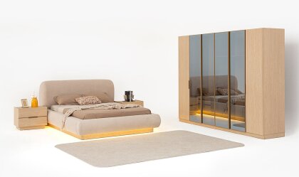 Medusa Home - İmza Meşe Yatak Odası 