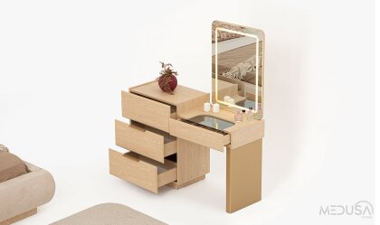 Medusa Home Mobilya - İmza Meşe Yatak Odası 