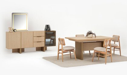 Medusa Home - İmza Meşe Yemek Odası