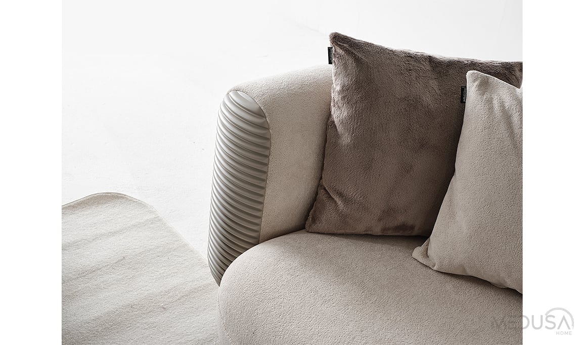 Medusa Home Mobilya - Ivory Üçlü Koltuk