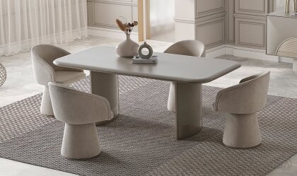 Medusa Home - Ivory Yemek Masası