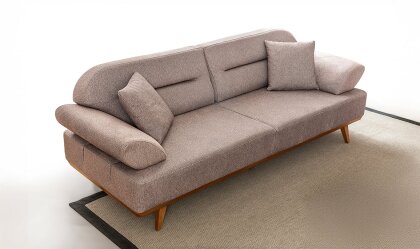 Medusa Home Mobilya - Jewel Kahve Üçlü Koltuk