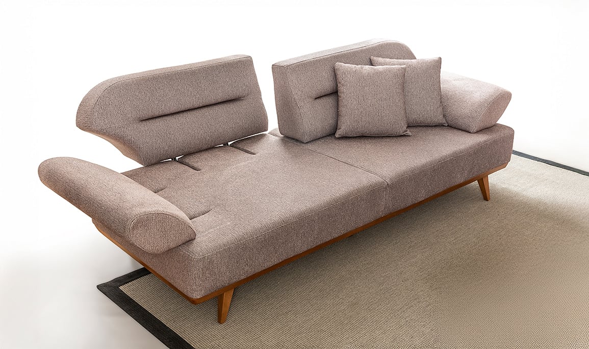Medusa Home Mobilya - Jewel Kahve Üçlü Koltuk