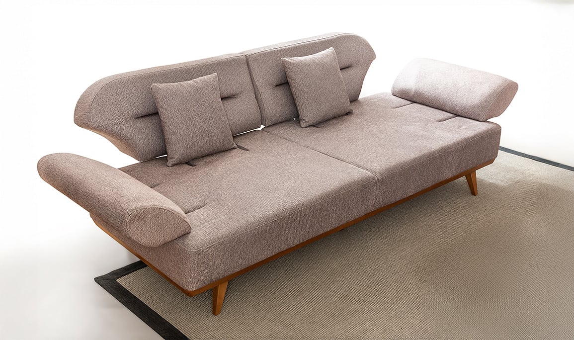 Medusa Home Mobilya - Jewel Kahve Üçlü Koltuk