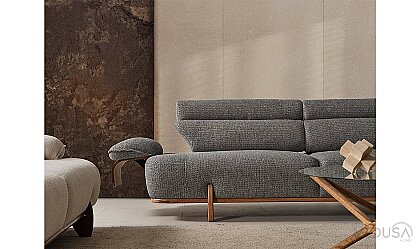 Medusa Home Mobilya - Joyage Antrasit Üçlü Koltuk