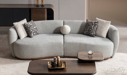 Medusa Home - Juno Açık Gri Dörtlü Koltuk