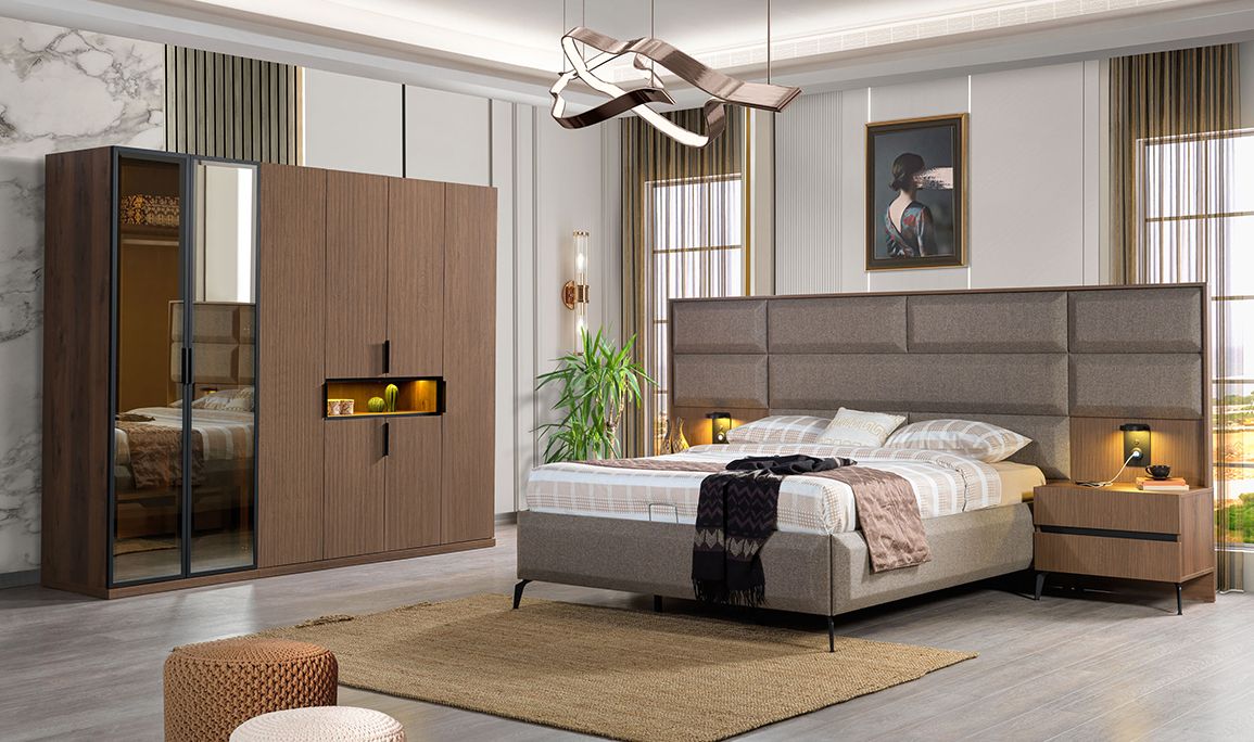 Medusa Home Mobilya - Kaplan 6 Kapılı Yatak Odası