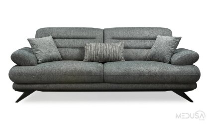 Medusa Home - Karınca Antrasit Üçlü Koltuk