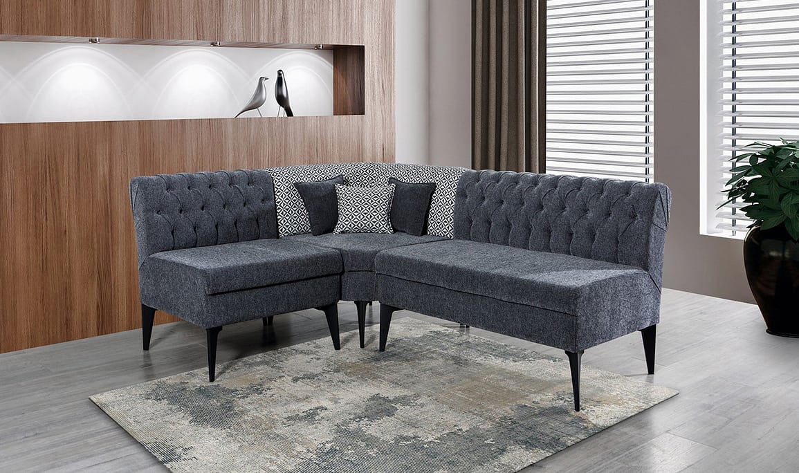 Medusa Home Mobilya - Katar Antrasit Mutfak Köşesi Ekbank