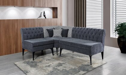 Medusa Home - Katar Antrasit Mutfak Köşesi Ekbank