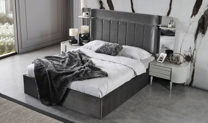 Medusa Home Mobilya - Kayra Sis Grisi Karyola