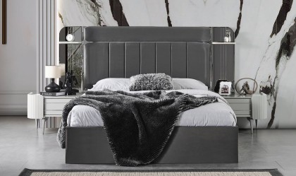 Medusa Home Mobilya - Kayra Sis Grisi Karyola