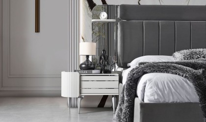 Medusa Home Mobilya - Kayra Sis Grisi Karyola