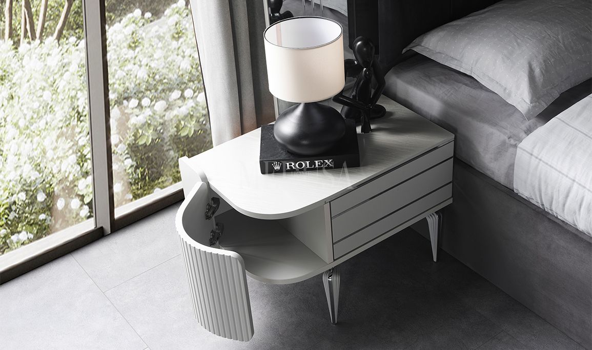 Medusa Home Mobilya - Kayra Sis Grisi Karyola