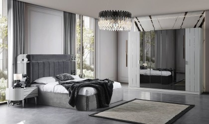Medusa Home Mobilya - Kayra Sis Grisi Yatak Odası