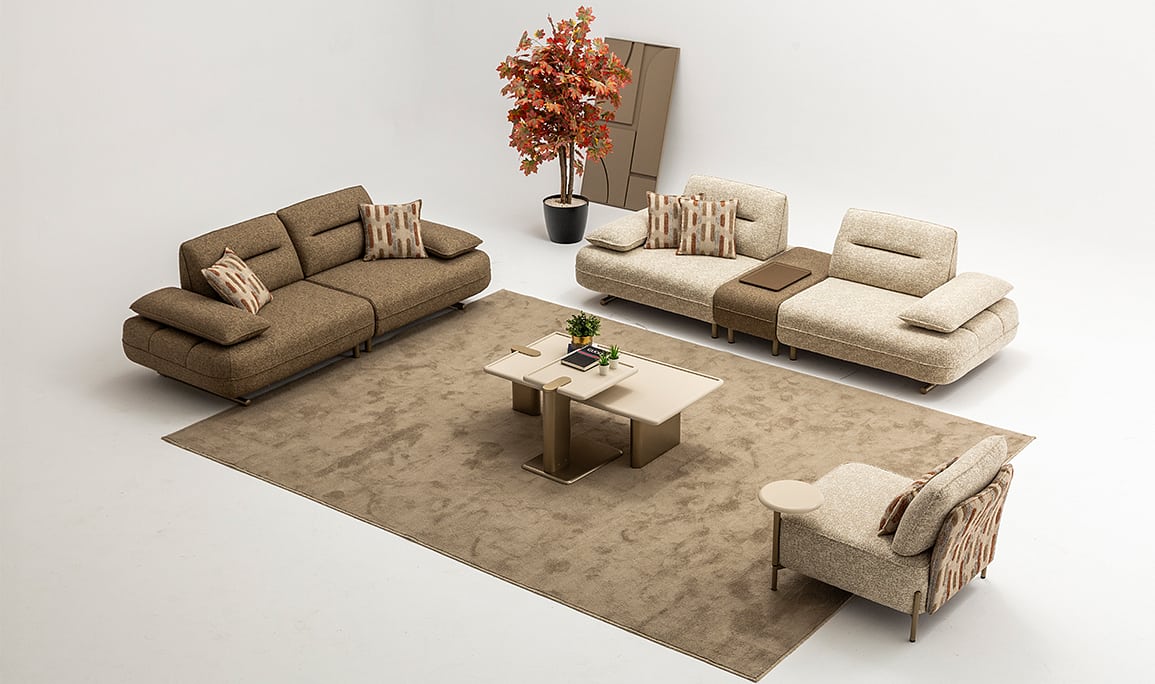 Medusa Home Mobilya - Kays Sehpalı Koltuk Takımı - Modern Koltuk Takımları