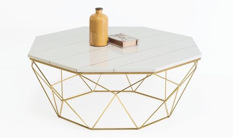 Medusa Home - Keops Gold Orta Sehpa