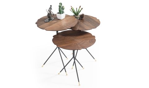 Medusa Home - Kiev Black Zigon Sehpa