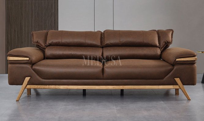 Lawson Kahve Üçlü Koltuk | Medusa Home Mobilya - En uygun fiyatlar