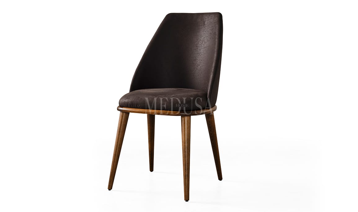 Medusa Home Mobilya - Legno Sandalye K. Kahve