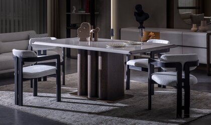 Medusa Home - Leona Meşe Yemek Masası