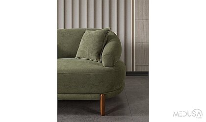 Medusa Home Mobilya - Lexi Yeşil Üçlü Koltuk