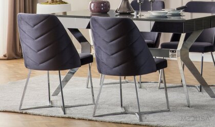 Medusa Home - Lexus Antrasit Silver Sandalye