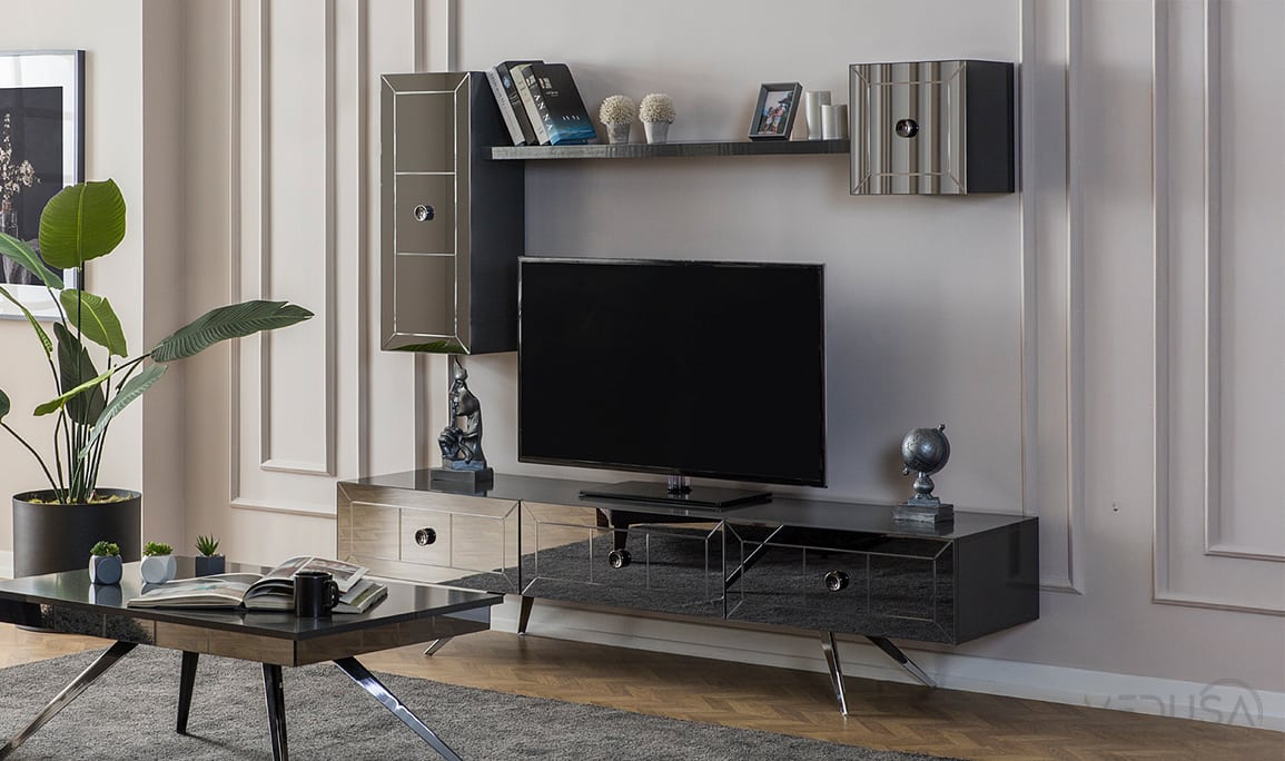 Medusa Home Mobilya - Lexus Antrasit Silver Tv Ünitesi