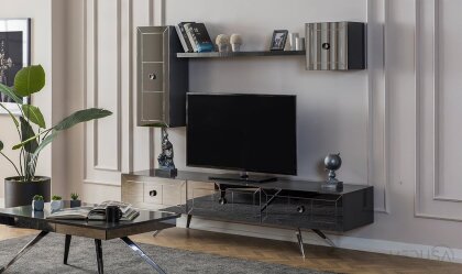 Medusa Home - Lexus Antrasit Silver Tv Ünitesi