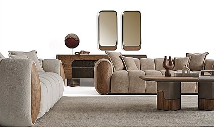 Medusa Home Mobilya - Linfa Ceviz Koltuk Takımı
