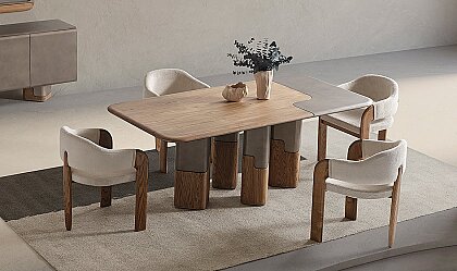 Medusa Home - Linfa Ceviz Yemek Masası