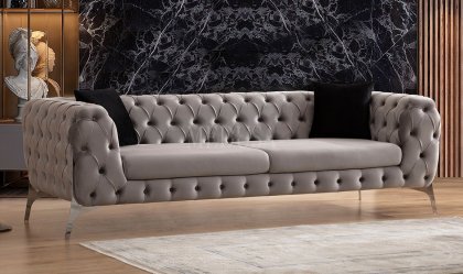 Medusa Home - Lisa Üçlü Koltuk Gri