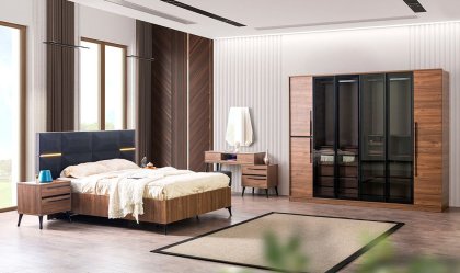 Medusa Home - Liva Ceviz Yatak Odası