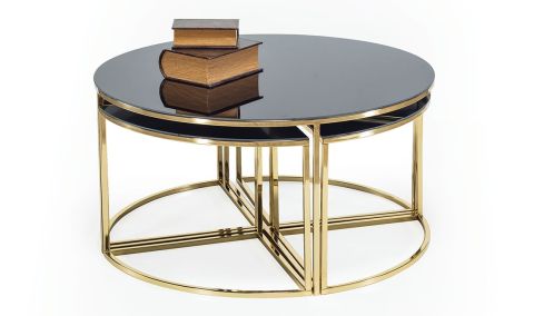 Medusa Home - Lorika Gold Orta Sehpa