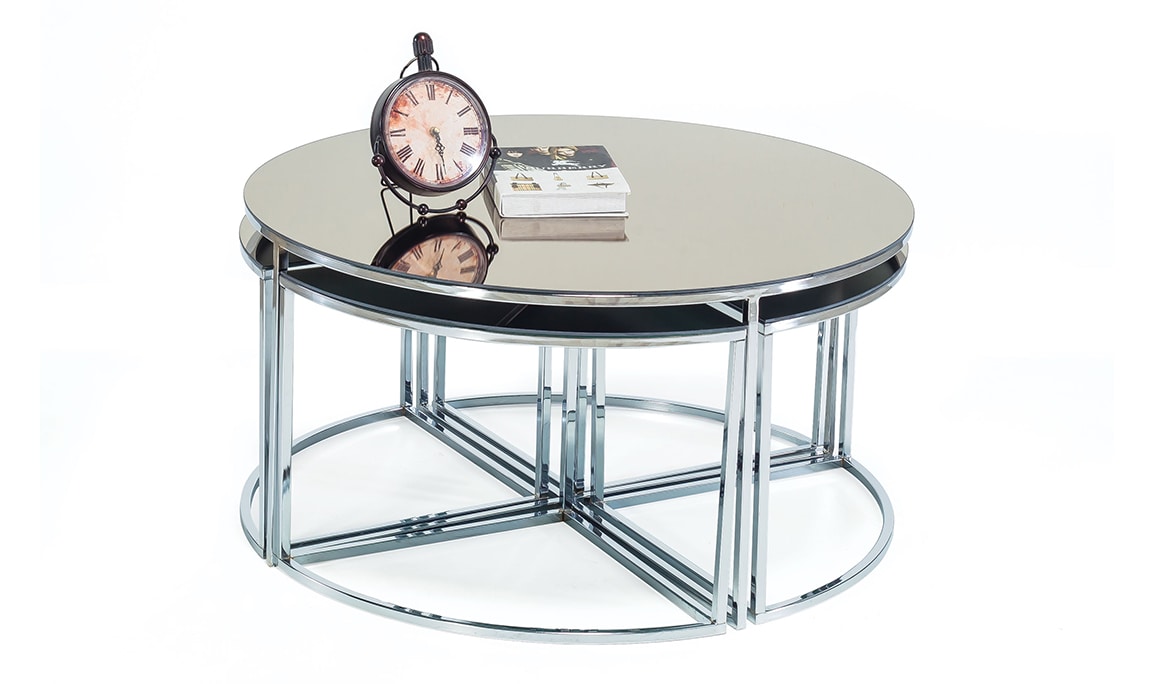 Medusa Home Mobilya - Lorika Silver Orta Sehpa