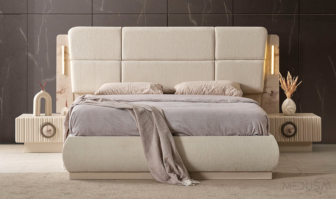 Medusa Home Mobilya - Lotus Duo Mirror Yatak Odası