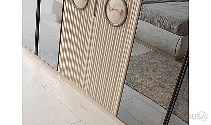 Medusa Home Mobilya - Lotus Duo Mirror Yatak Odası