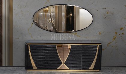 Medusa Home - Luxor Siyah Konsol