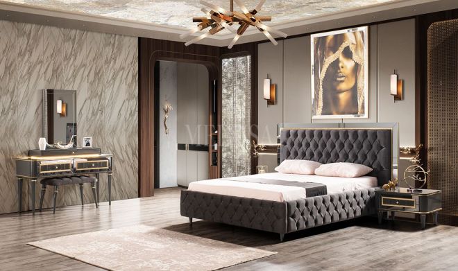 Luxury Antrasit Yatak Odası (1)