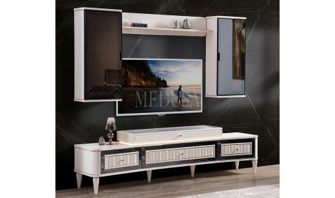 Medusa Home - Luxury Beyaz Tv Ünitesi