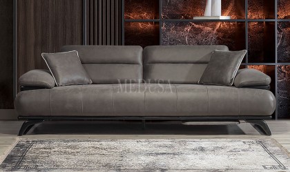 Medusa Home - Maribel Antrasit Üçlü Koltuk
