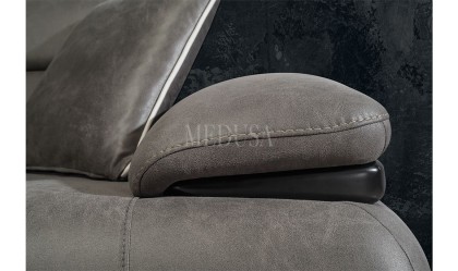 Medusa Home Mobilya - Maribel Antrasit Üçlü Koltuk